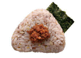 十六穀米おむすび　鶏そぼろ
